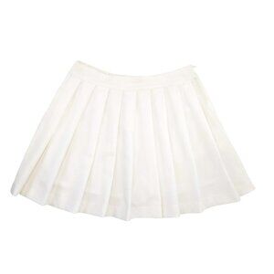 White Pleated Skirt with Safety Shorts Cute JK Schoolgirl Tennis Skort for Teens